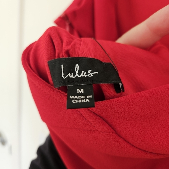 Lulus Devoted Lover Red Backless Knotted Bodycon Mini Dress NWT - Picture 14 of 16